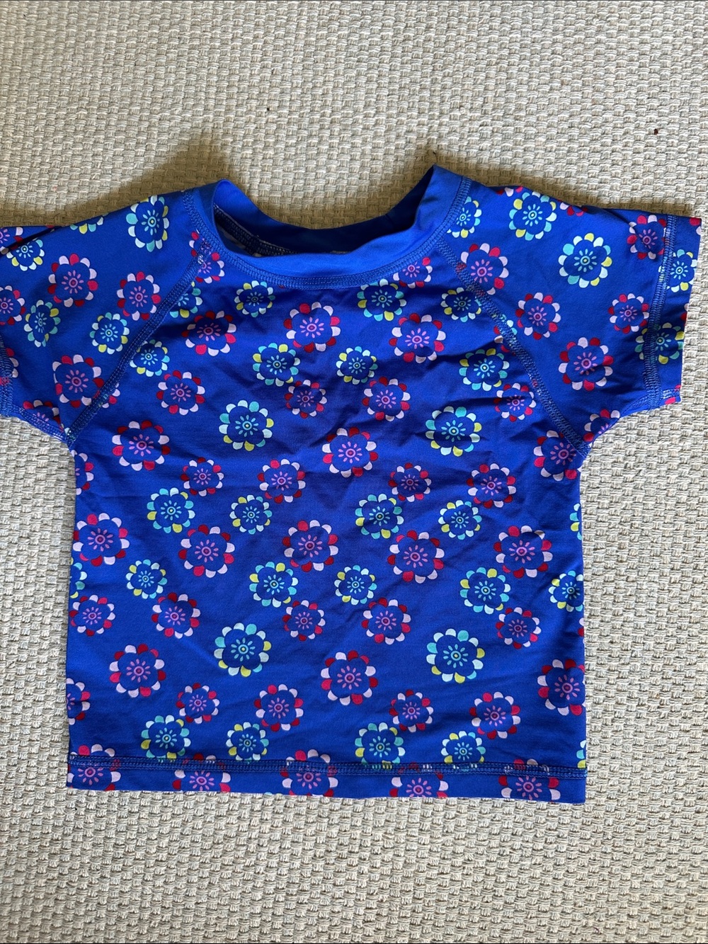Tea Collection floral swim rash guard, 3 years